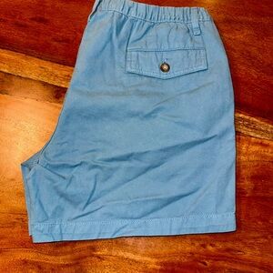 Classic Blue Men's Flat Front Shorts